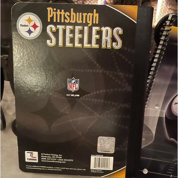 Pittsburgh Steelers 5 piece School Notebooks,  Pencil and Sticker Set - Picture 2 of 8